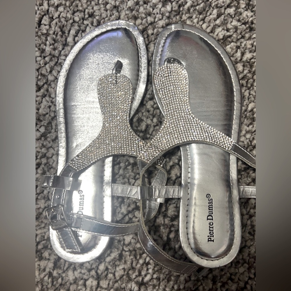 Pierre Duma sandals- silver